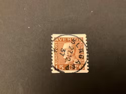 Gustaf V profil vänster facit 178 A fin stämpel SLÅGARP