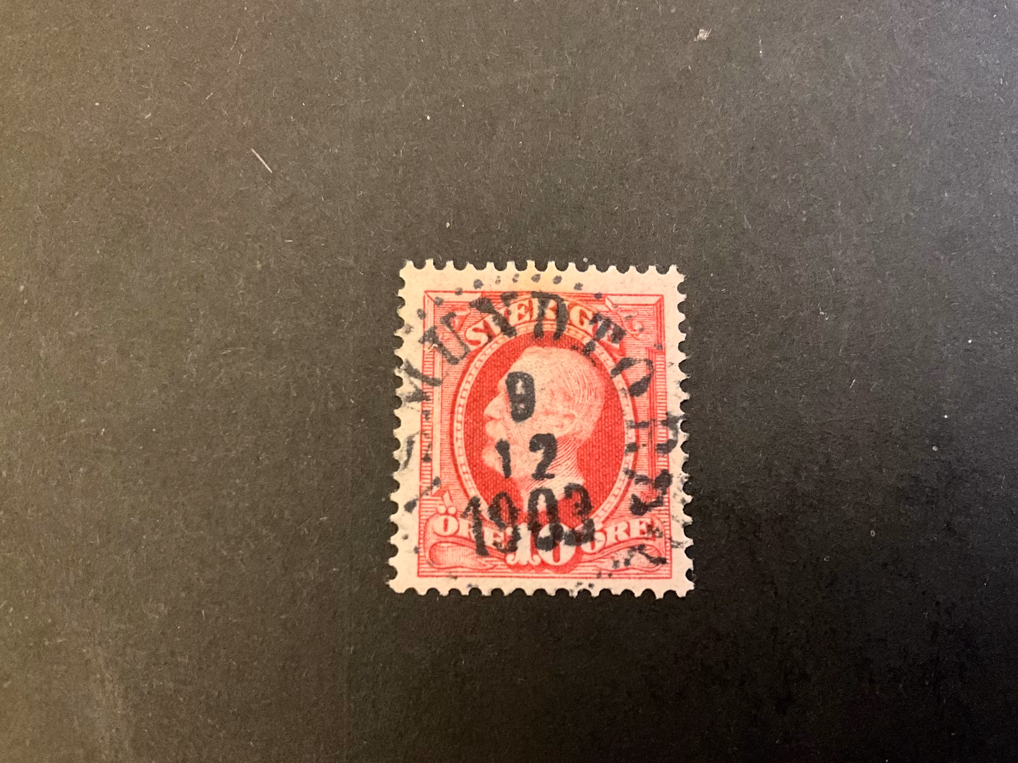 Oscar II facit 54 prakt/lyxstämplat ASMUNDTORP