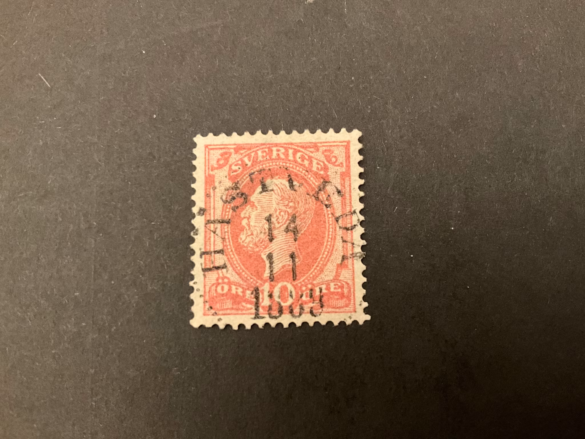 Oscar II facit 45 praktstämplat HÄSTVEDA