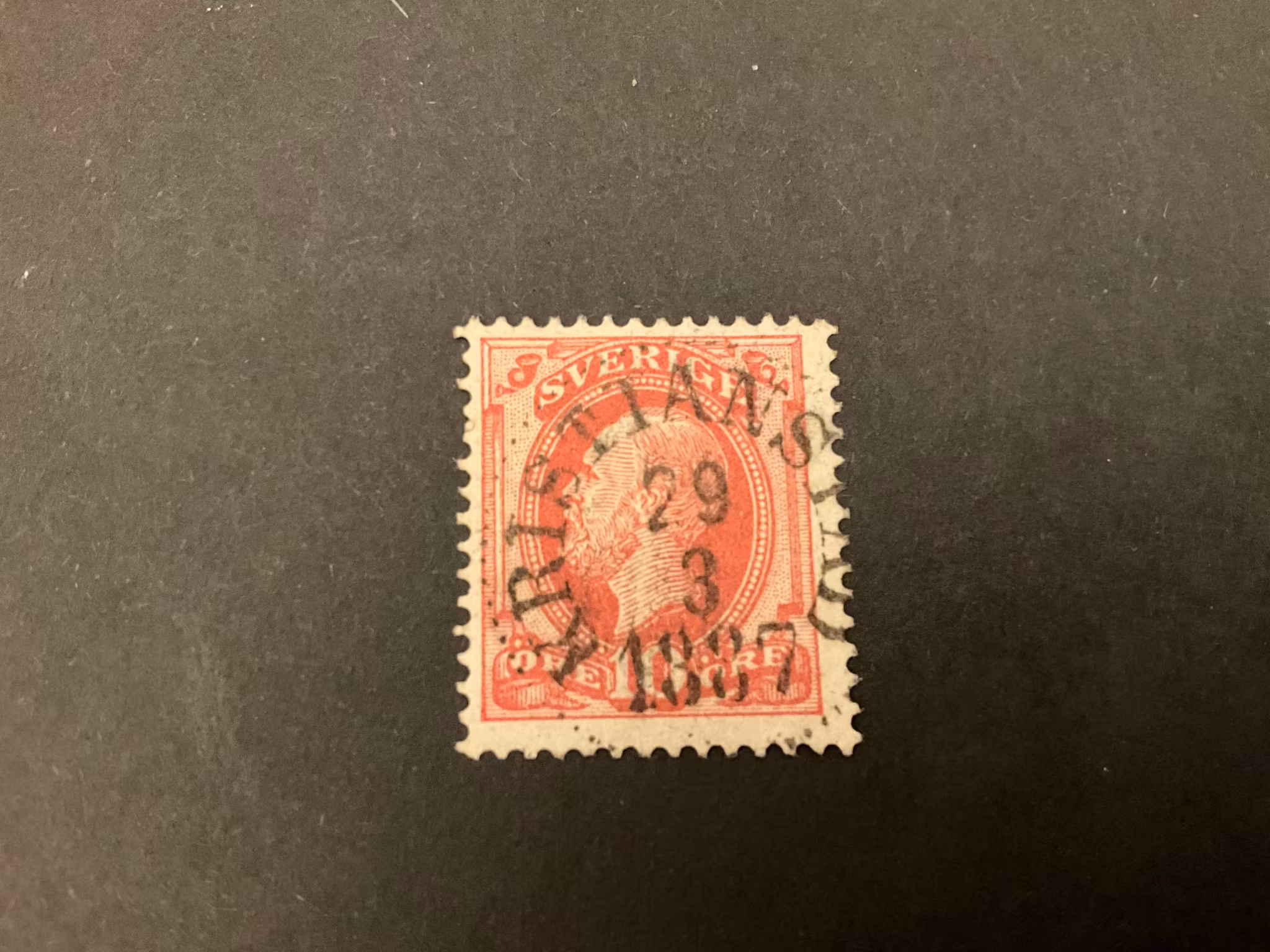 Oscar II facit 45 praktstämplat KRISTIANSTAD