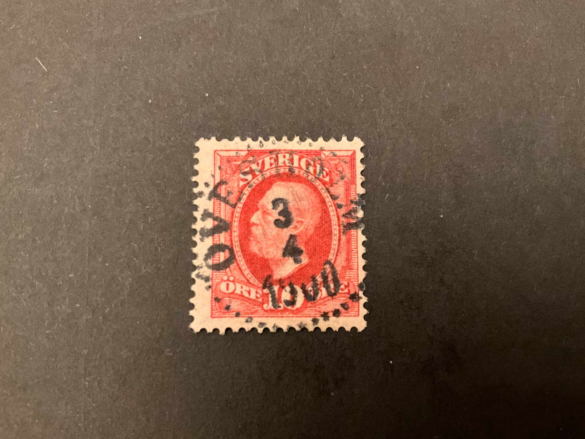 Oscar II facit 54 praktstämplat OVESHOLM