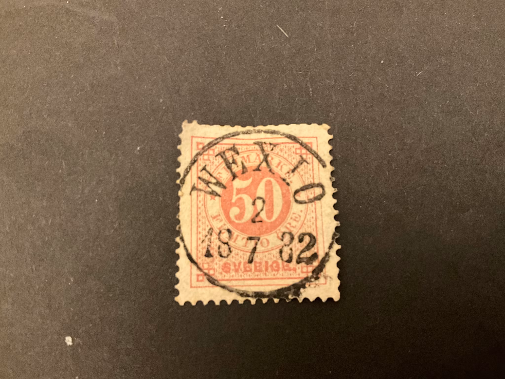 Ringtyp T 13 facit nr 36 lyxstämplat WEXIÖ