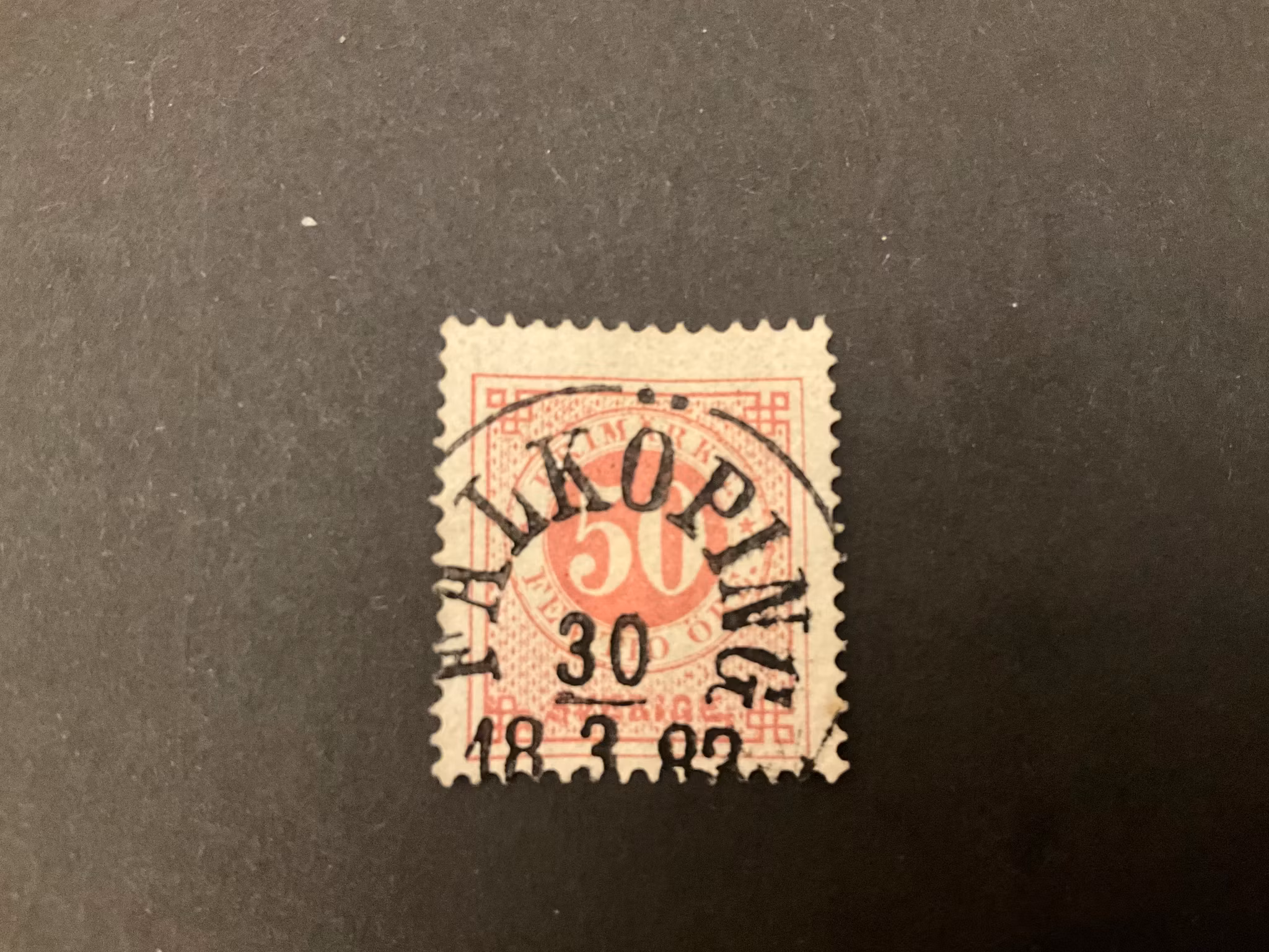 Ringtyp T 13 facit 36 praktstämplat FALKÖPING