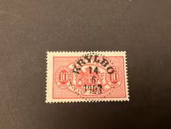 Tjänstefrimärke facit TJ 16 lyxstämplat KRYLBO