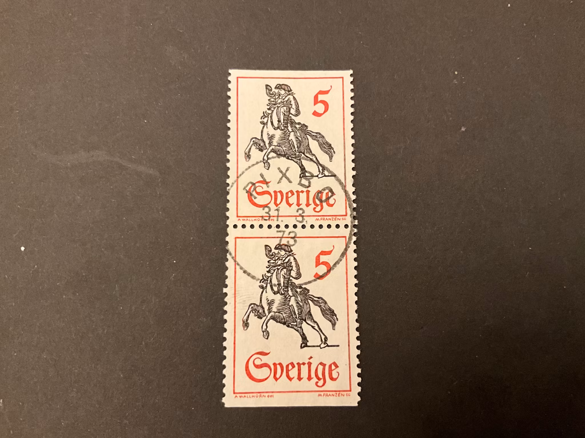 Bruksfrimårken facit 612 BB lyxstämplat PIXBO , sista dag