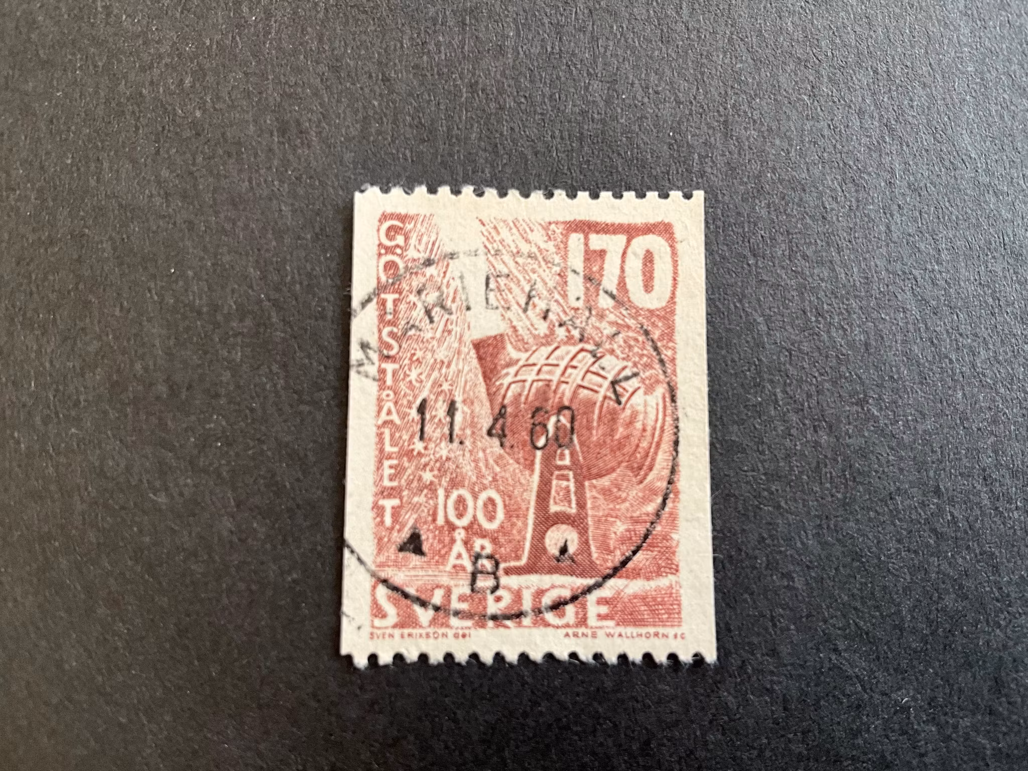 Götstålet facit 496 lyxstämplat MARIEHÄLL