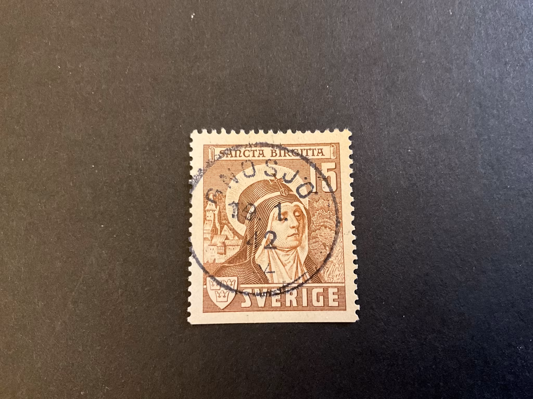 Sancta Birgitta facit nr 335 B2 lyxstämplat GNOSJÖ