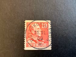 Gustaf V profil höger typ I facit 270 praktstämplat ÖSTERKORSBERGA