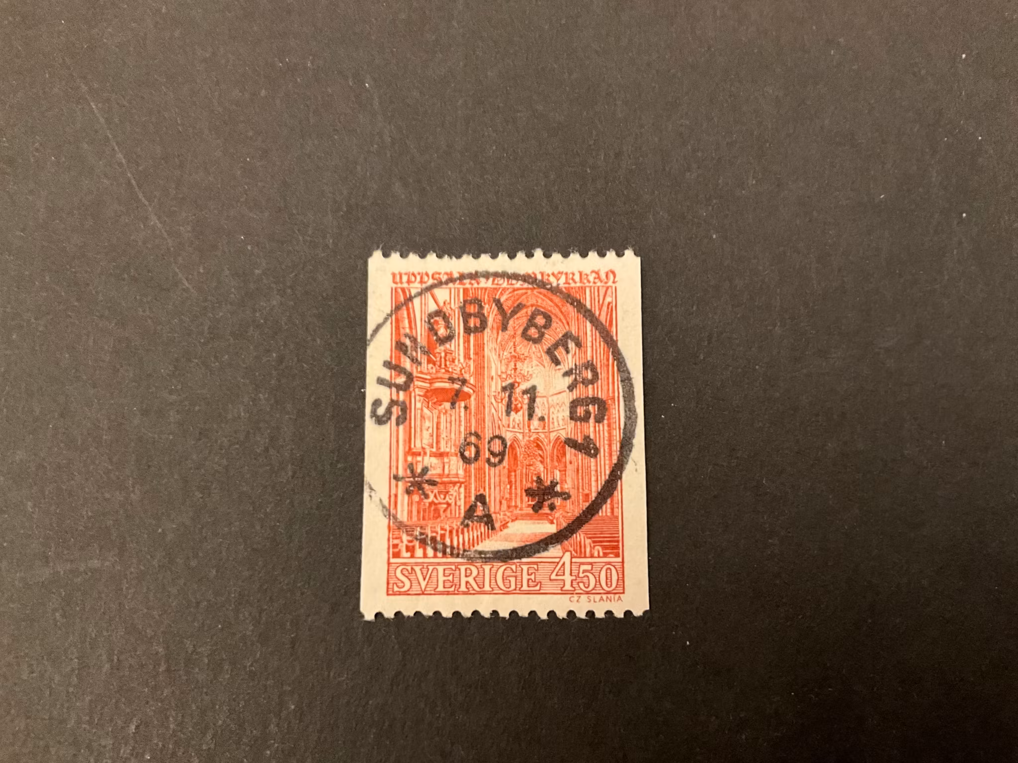 Uppsala domkyrka facit 600 lyxstämplat SUNDBYBERG 1