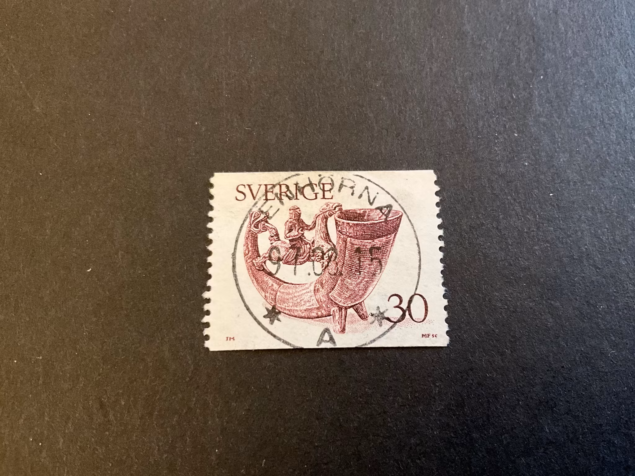 Dryckeshorn facit 973 lyxstämplat ENHÖRNA