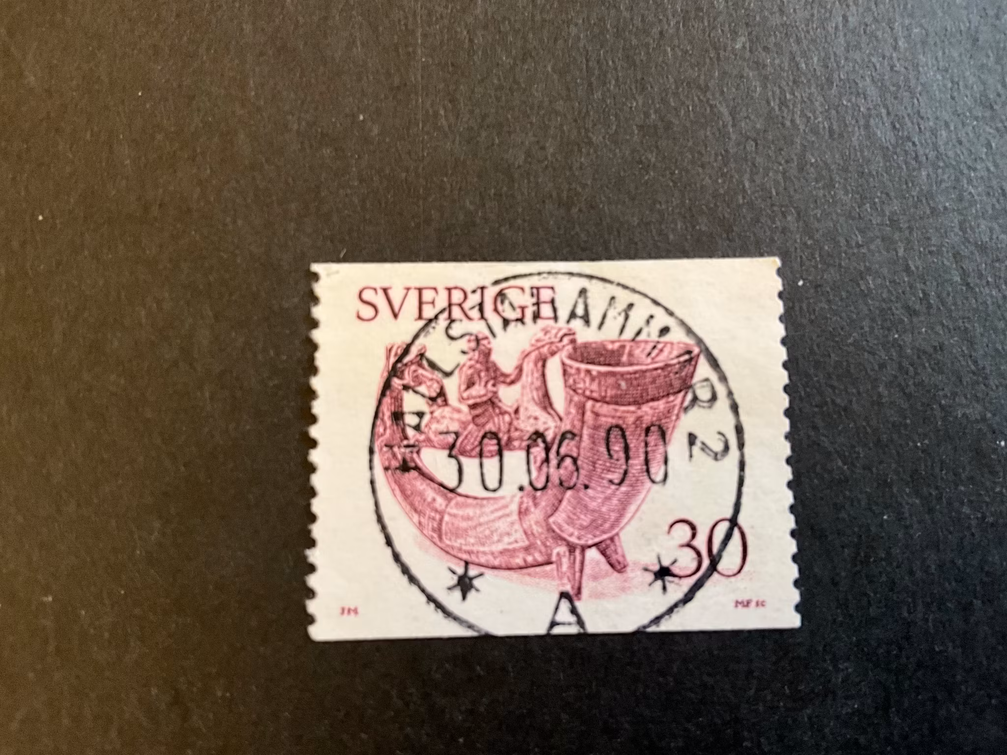Dryckeshorn facit 973 lyxstämplat HALLSTAHAMMAR 2