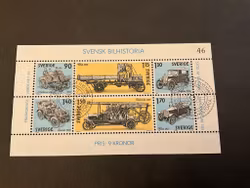 Svensk bilhistoria facit 1135-1140 lyxstämplat STOCKHOLM