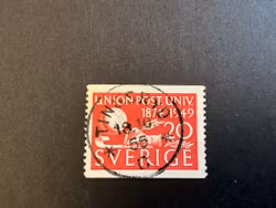 Världspostföreningen 75 år facit nr 391 A praktstämplat TINGSRYD