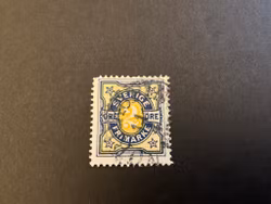 Tvåfärgad siffertyp facit 62 vm 1 stämplat märke