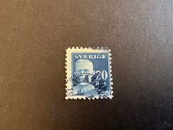 Gustaf V en face facit 151 C stämplat märke