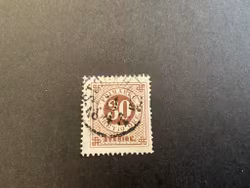 Ringtyp T 14 facit nr 25 stämplat märke