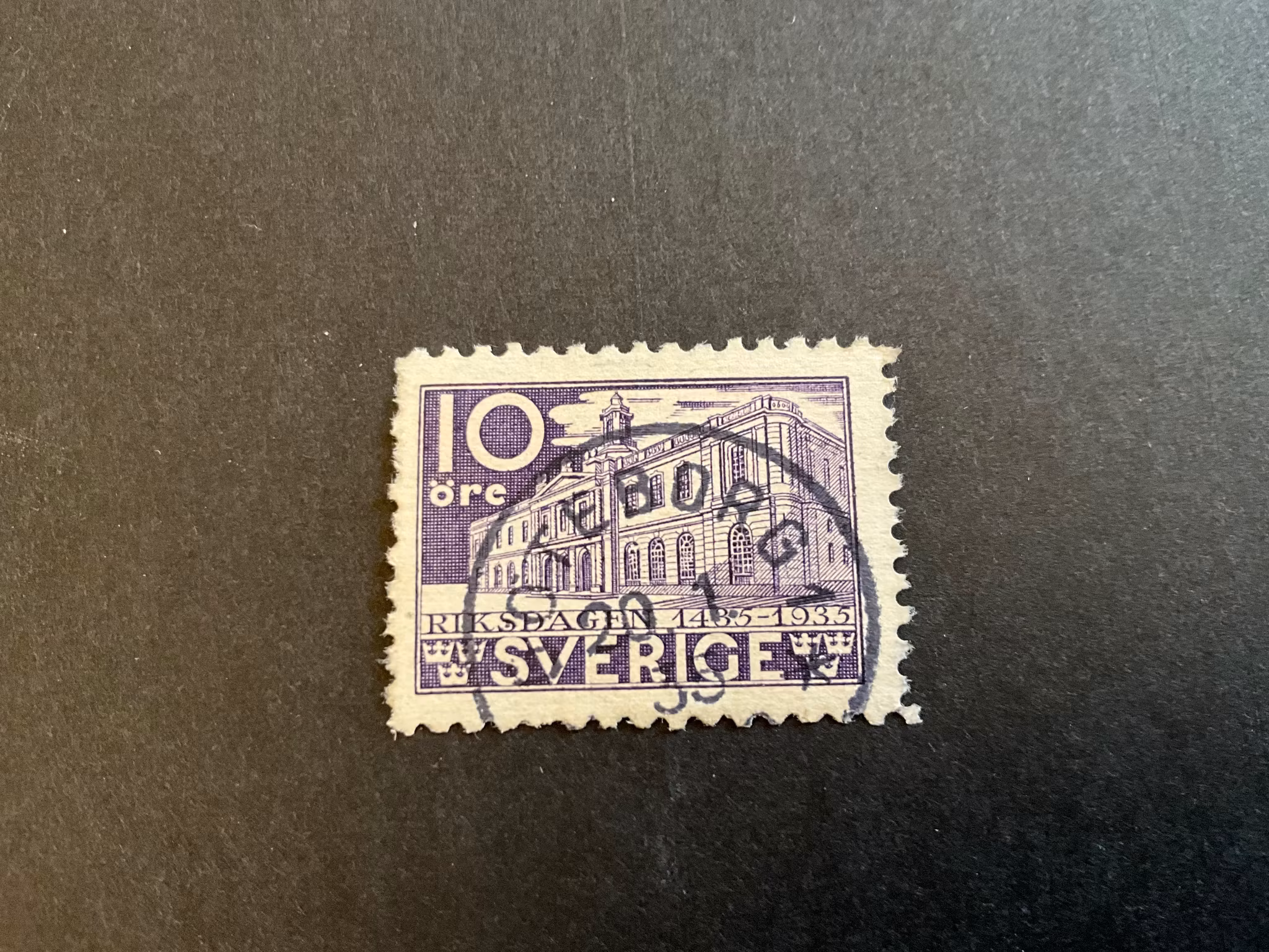 Riksdagen facit 241 C stämplat märke