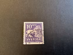 Stående lejon facit 146 E stämplat märke