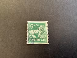 Stående lejon facit 143 E cx stämplat märke