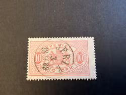 Tjönstefrimärke facit TJ 16 A fin sidvänd stämpel JERLE