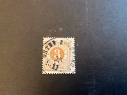 Ringtyp T 14 facit 17 stämplat märke, snedcentrerat