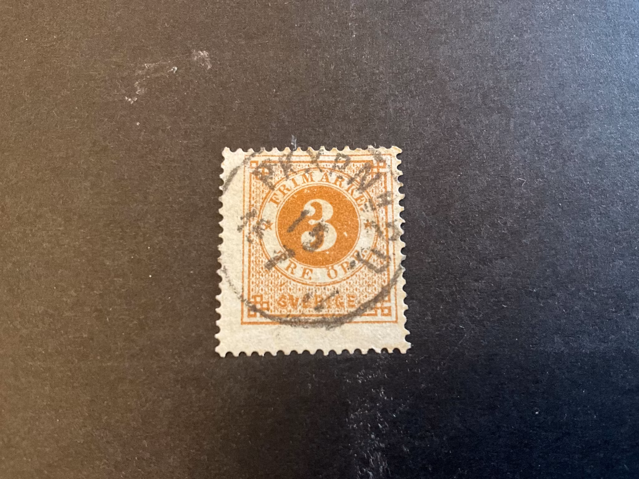 Ringtyp T 14 facit 17 stämplat märke