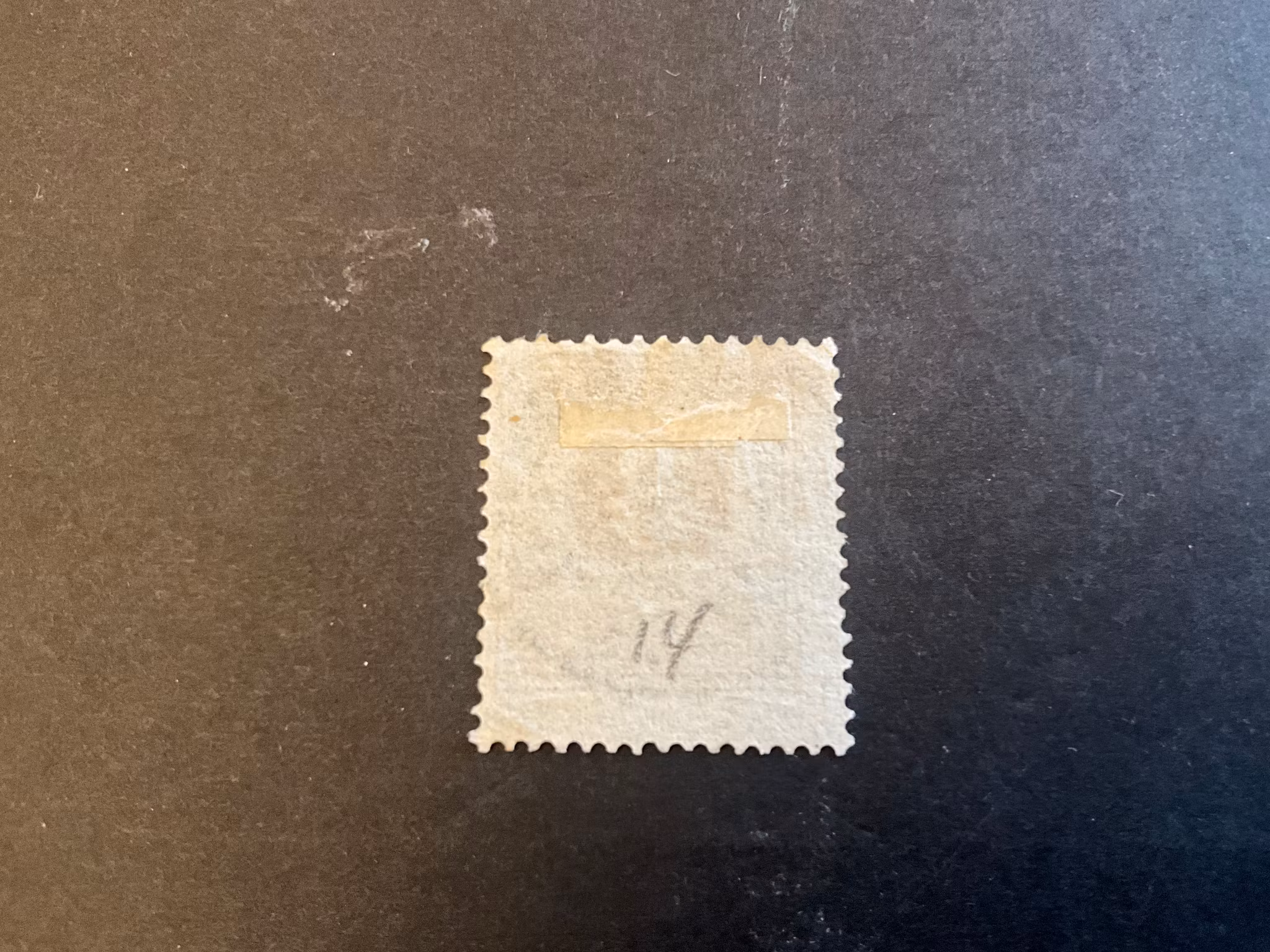 Ringtyp T 14 facit 17 stämplat märke