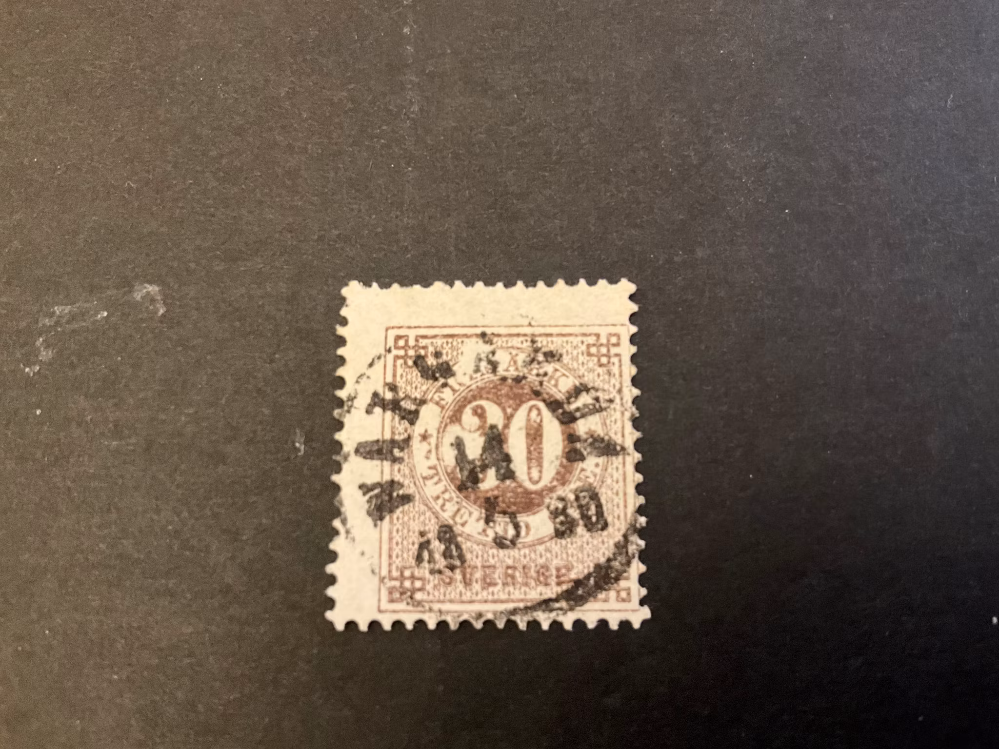 Ringtyp T 13 facit 35 V12 stämplat märke