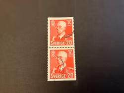 Gustaf V 85 år facit 344 BB stämplat par