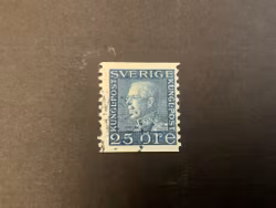 Gustaf V facit 183 med plåtsprickor stämplat märke