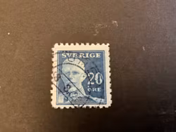 Gustaf V en face facit 151 C bz stämplat märke