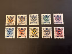 Landstormen III facit 126-135 stämplad serie