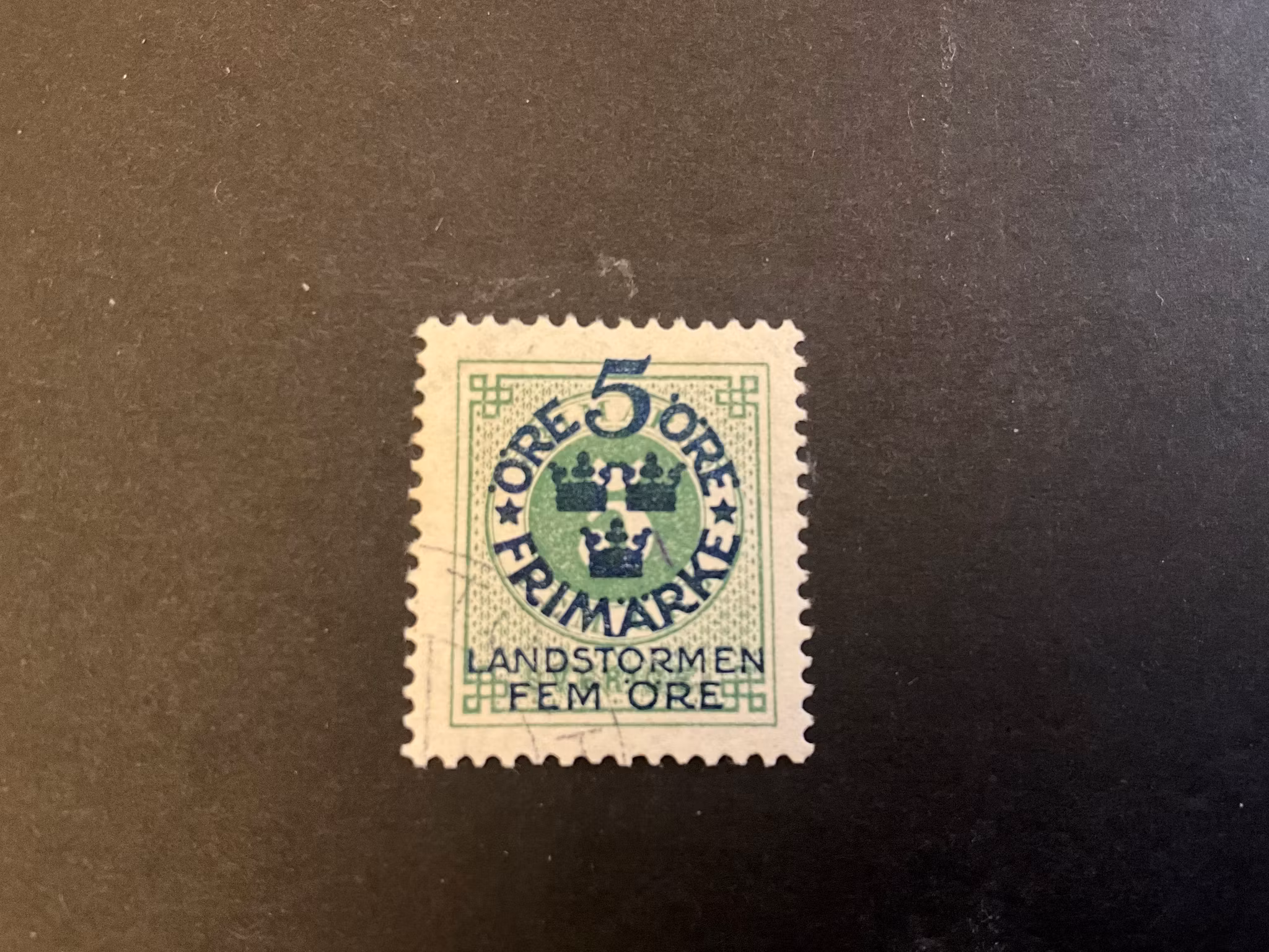 Landstormen I facit 108 cc stämplat märke