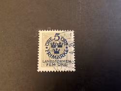 Landstormen I facit 107 cc stämplat märke