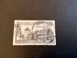 Byggnadsvårdsåret 1975 facit 927 praktstämplat STOCKHOLM BAN