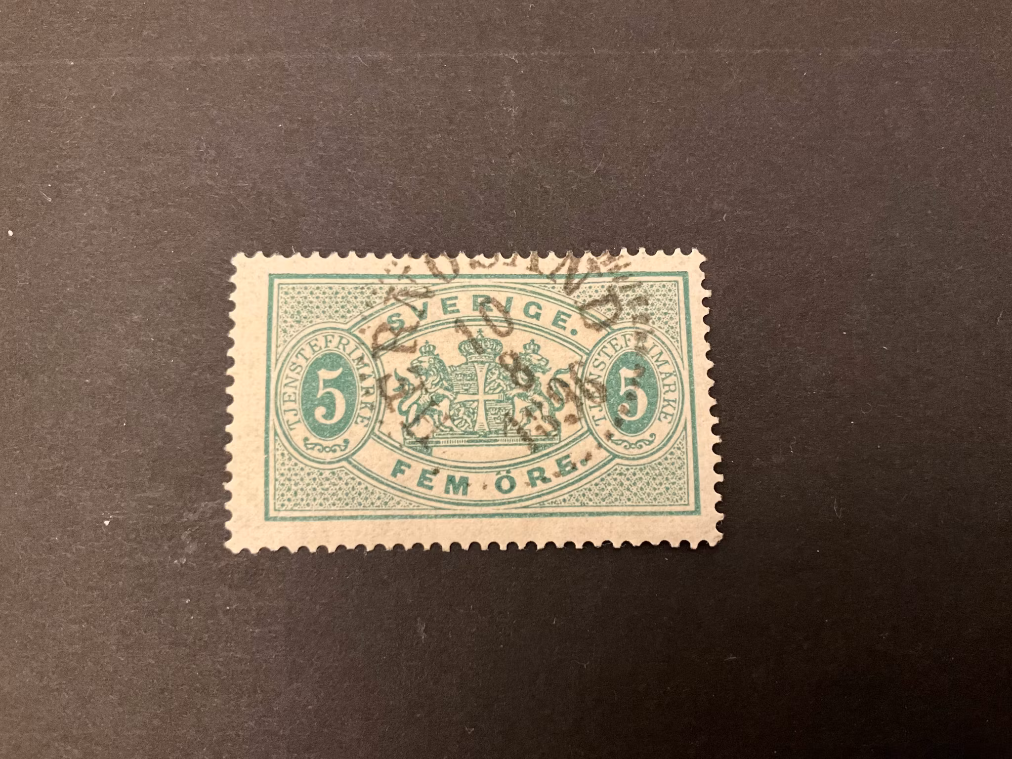 Facit TJ 14 V2 stämplat märke