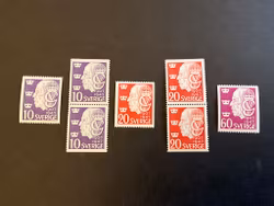 Gustaf V 40 års jubileum som regent facit 376-378 postfrisk serie