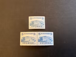 Stockholm slott II facit 332 A och BB postfriska märken