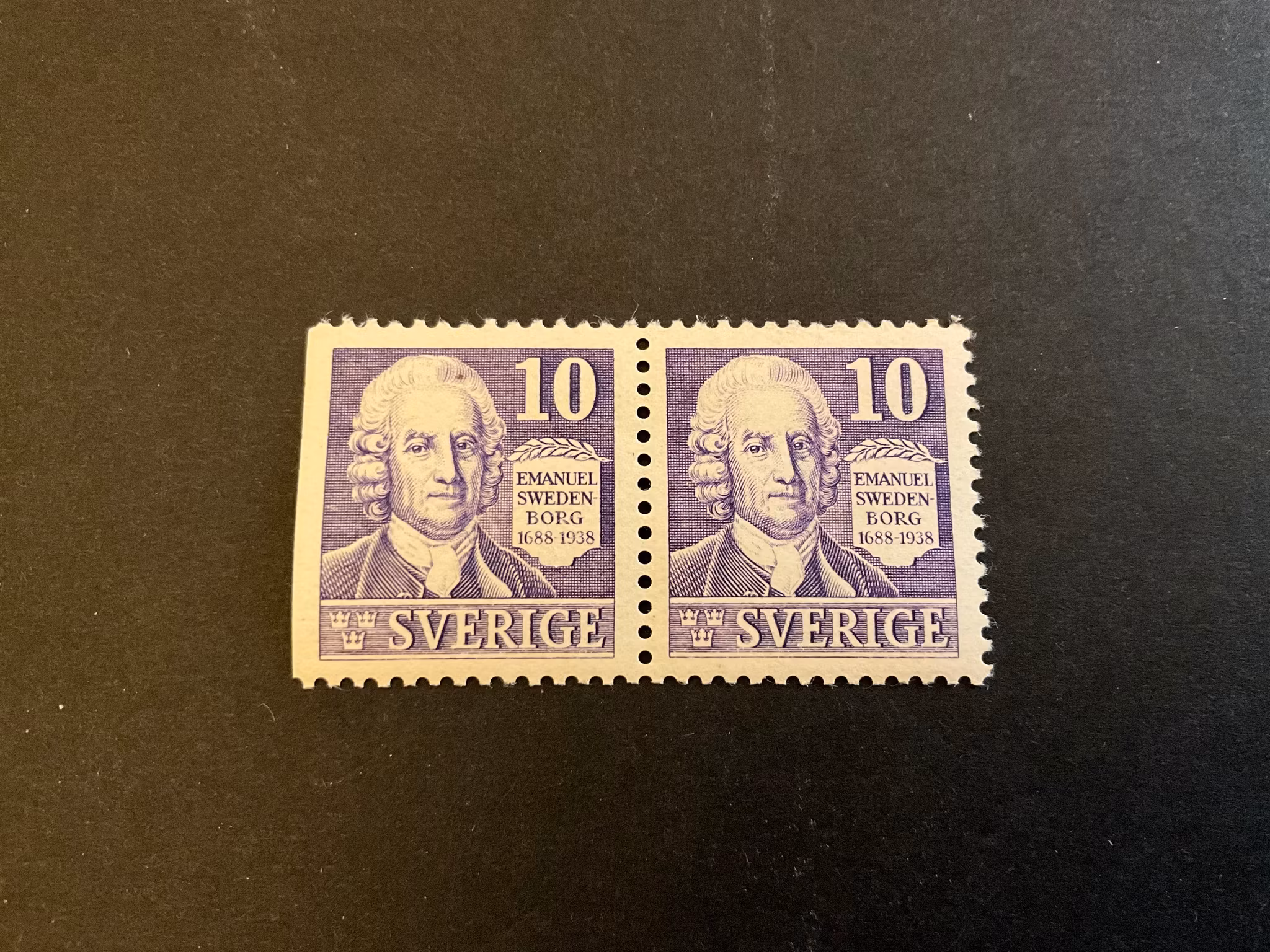 Swedenborg facit 259 BC postfriskt par