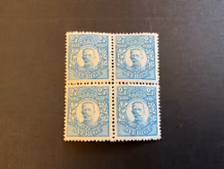 Gustaf V i medaljong facit 87 postfriskt 4-block , ett av märkena med KPV