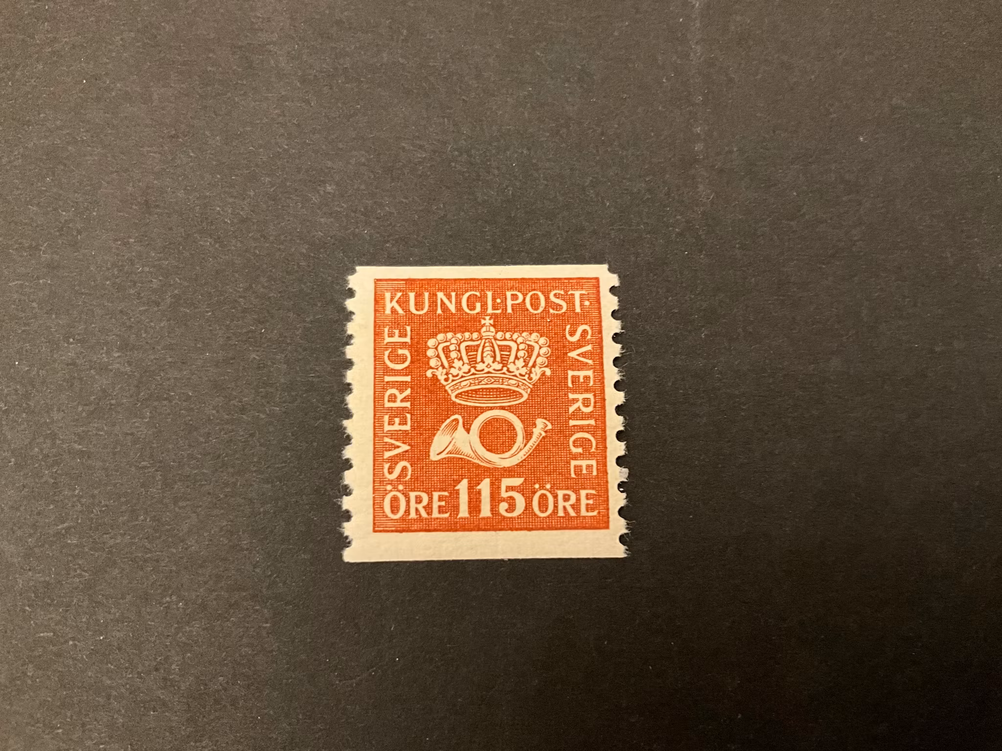 Postemblem facit 170 b rödbrun postfriskt märke