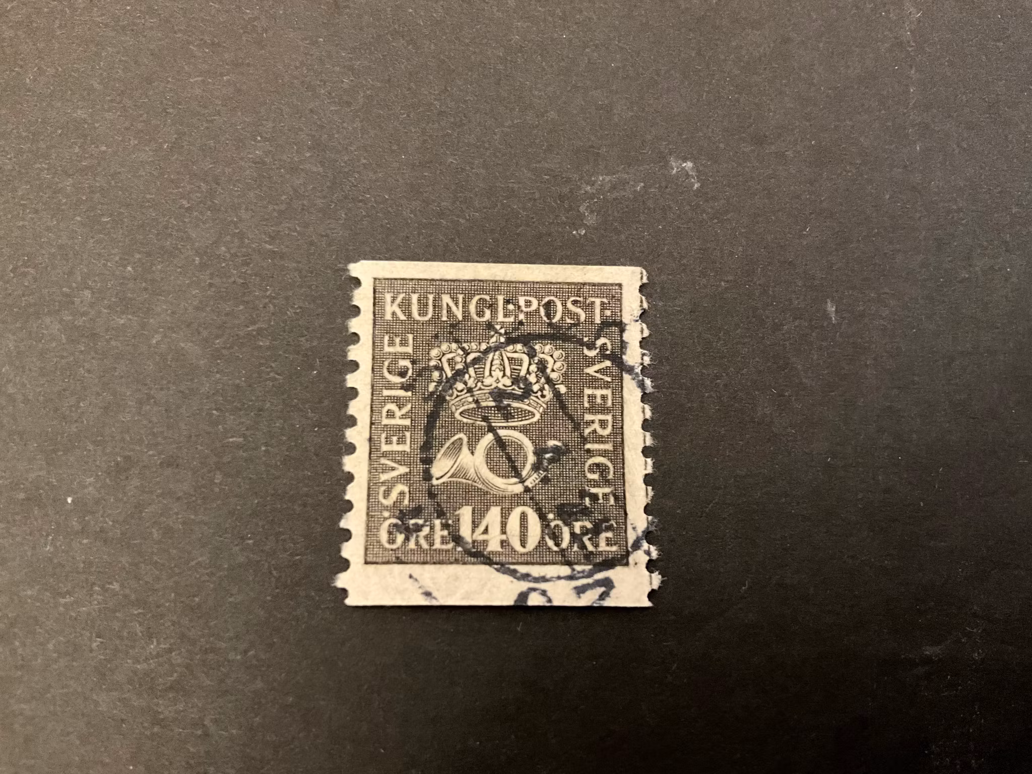 Postemblem facit 173 bz med lödskarvslinje