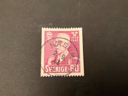 Gustaf V 85 år facit 346 praktstämplat NÄSUM