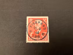 Gustaf V 85 år facit 344 B1 praktstämplat FINSPÅNG LBR