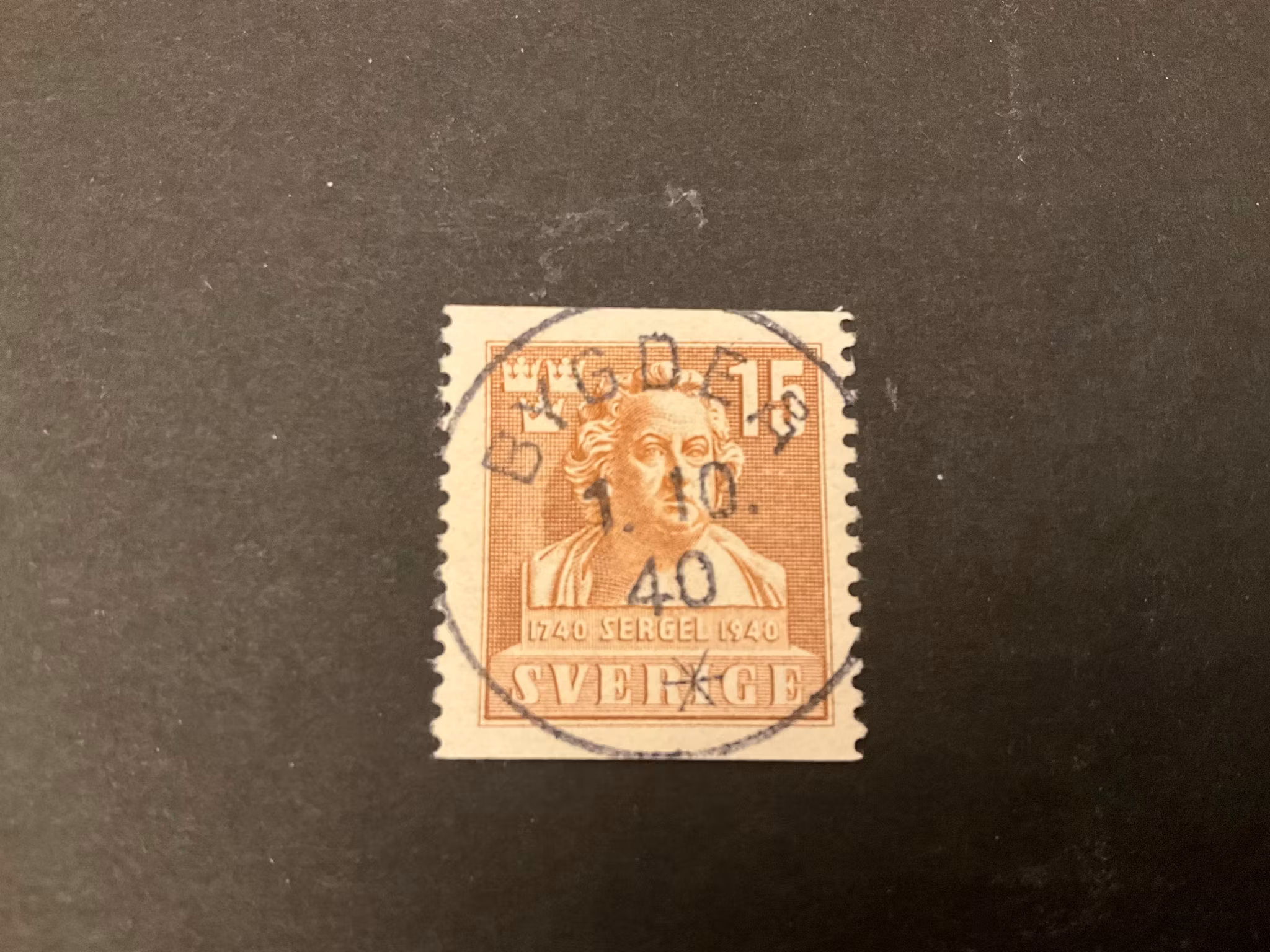 Sergel facit 326 A lyxstämplat BYGDEÅ