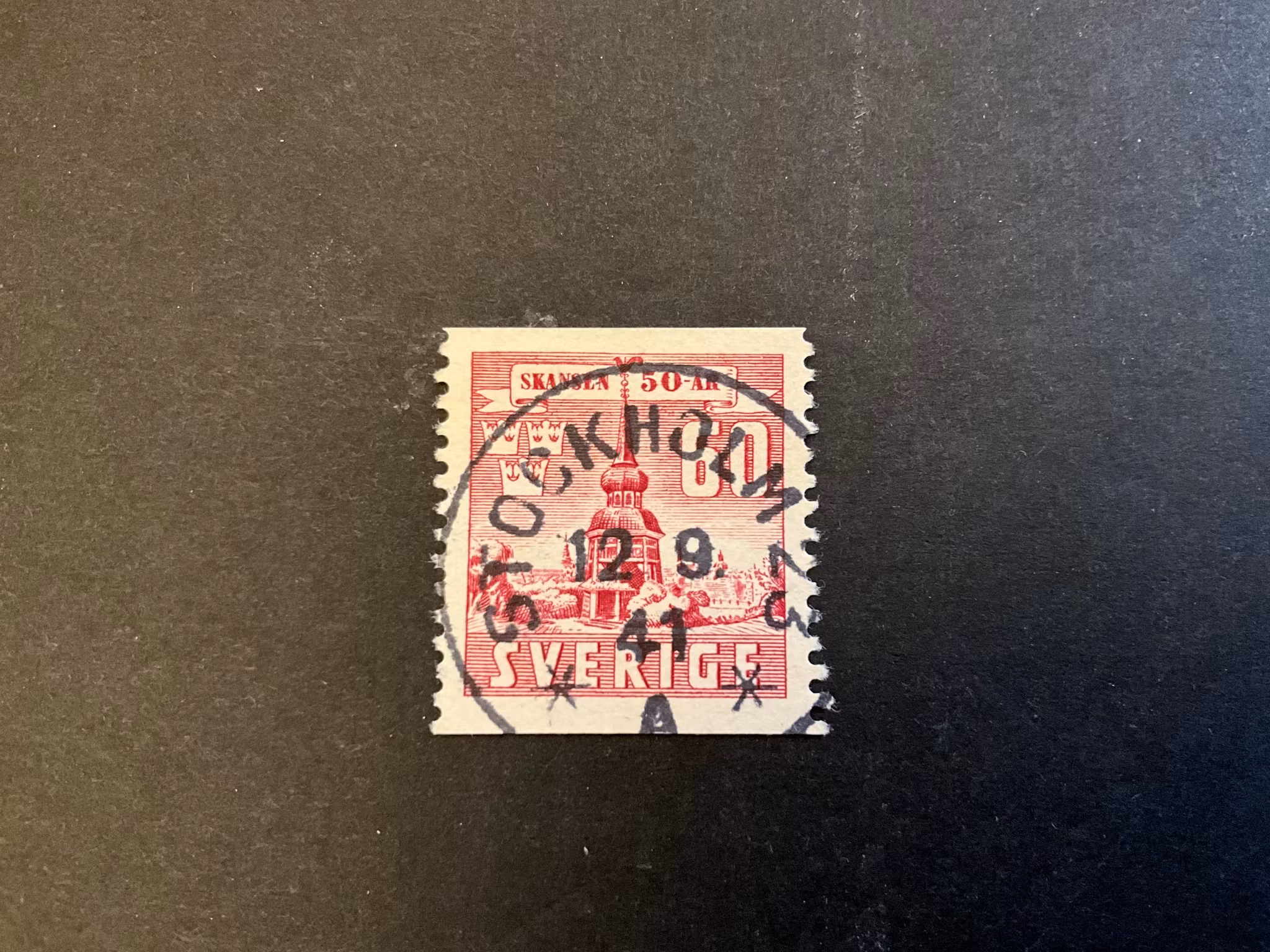Skansen facit 331 praktstämplat STOCKHOLM 23