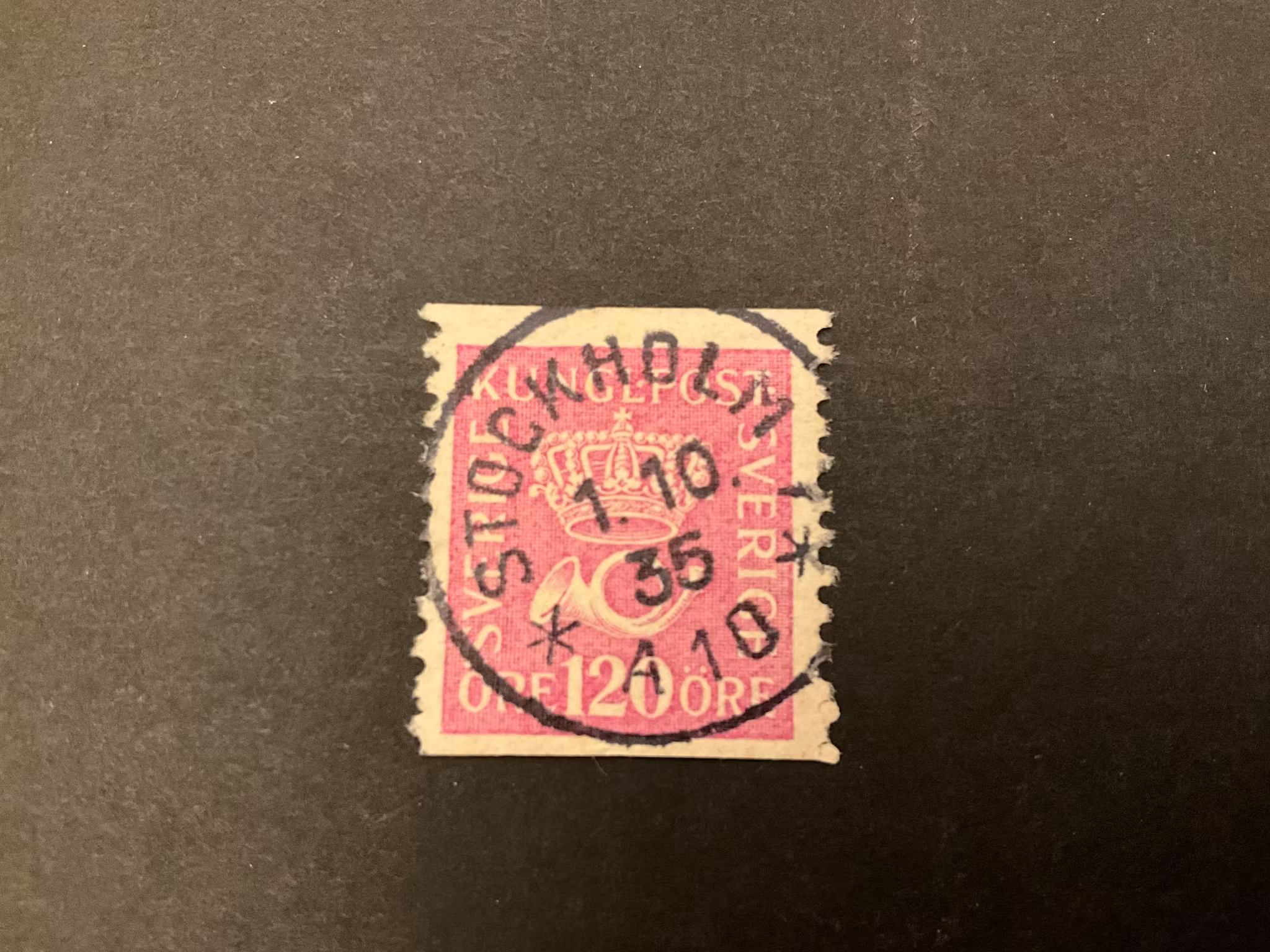 Postemblem facit 172 praktstämplat STOCKHOLM 7 *A 10*