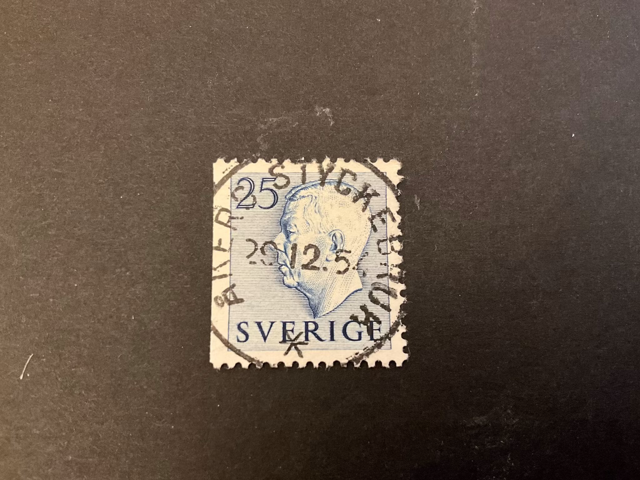 Gustaf VI Adolf facit 406 B1 praktstämplat ÅKERS STYCKEBRUK