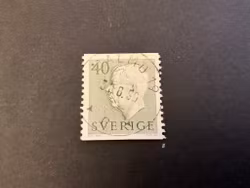 Gustaf VI Adolf facit 417 praktstämplat MALMÖ 19