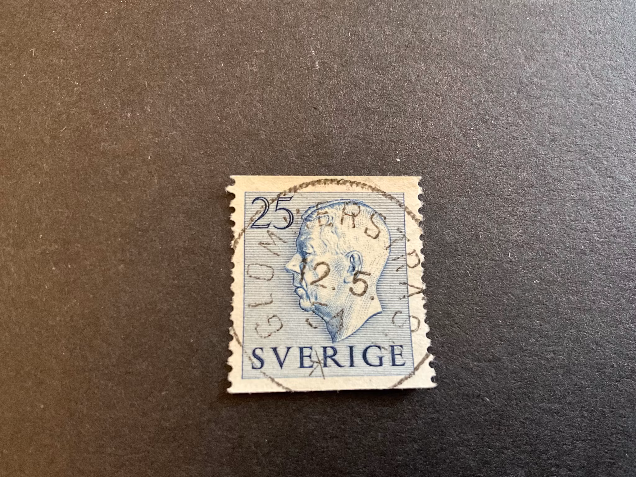 Gustaf VI Adolf facit 406 A praktstämplat GLOMMERSTRÄSK